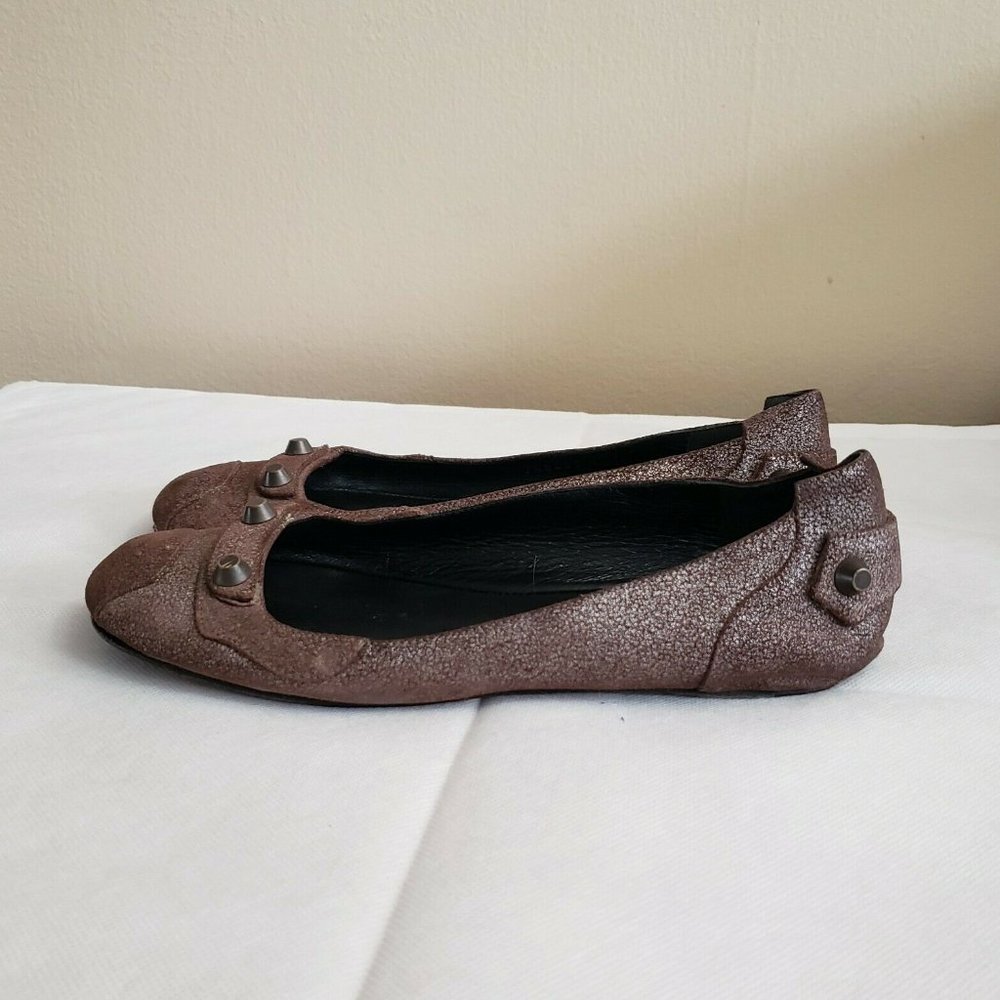 Balenciaga Arena Ballet Flats Suede Authentic